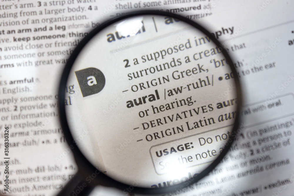 Ταπετσαρία The word of phrase - aural - in a dictionary.