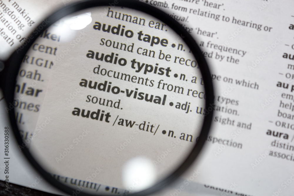 The word of phrase - audio-visual - in a dictionary. The word of phrase - audio-visual - in a dictionary.