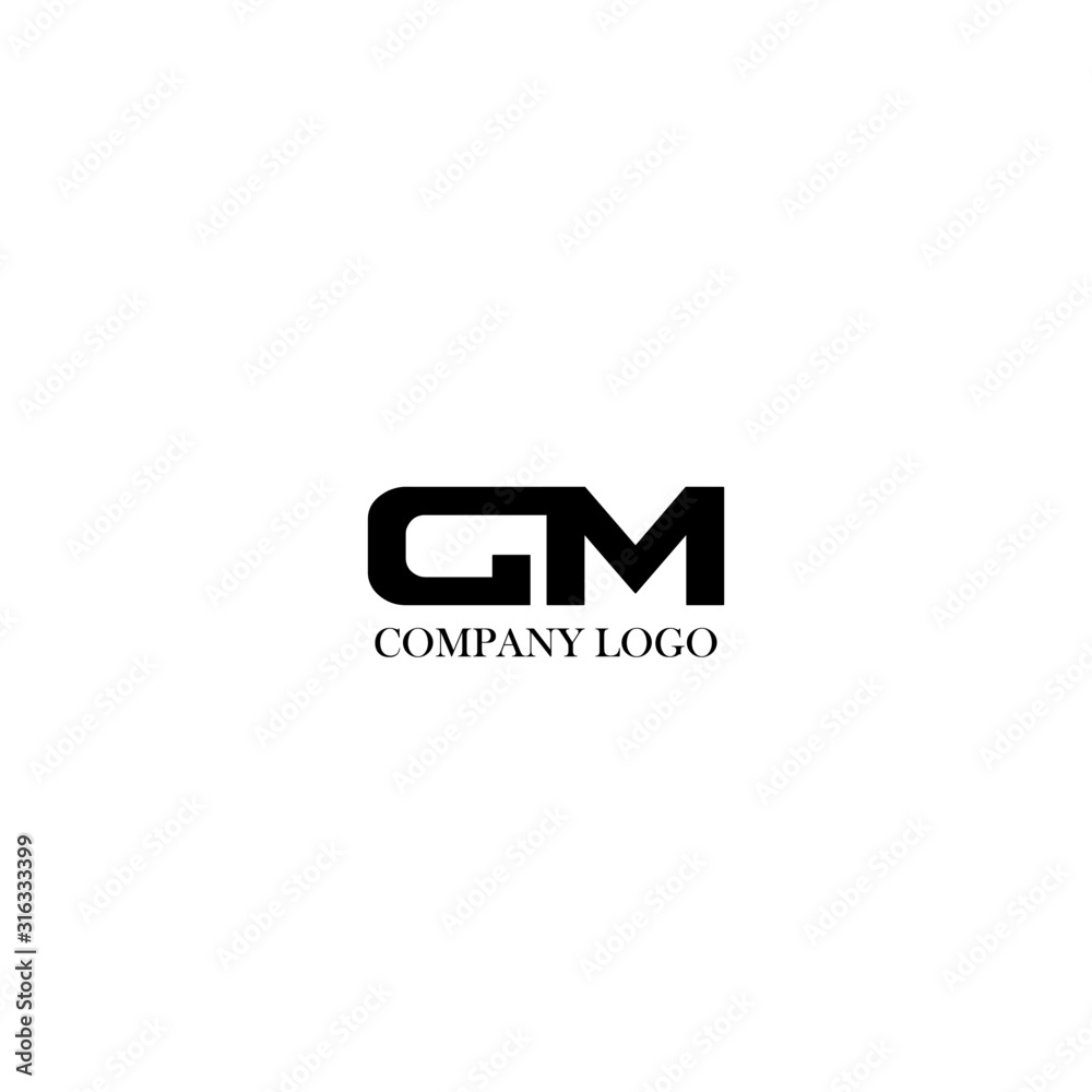 Initial Gm Letter Vector & Photo (Free Trial)