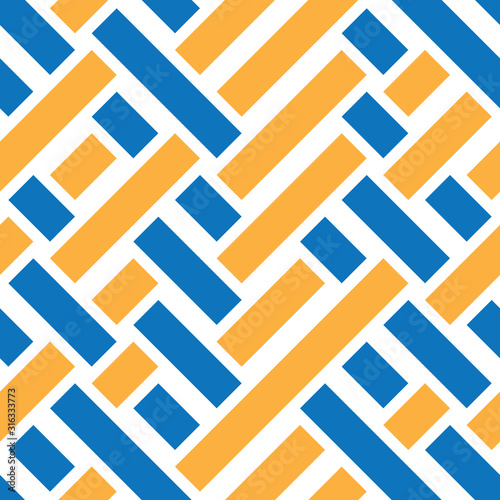 Seamless pattern with oblique colored bands