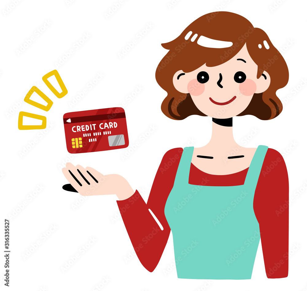 credit card / mom, woman, housewife credit card / mom, woman, housewife