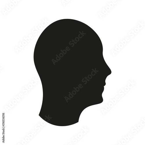 Head icon sign – for stock vector illustration. © liubomir118809