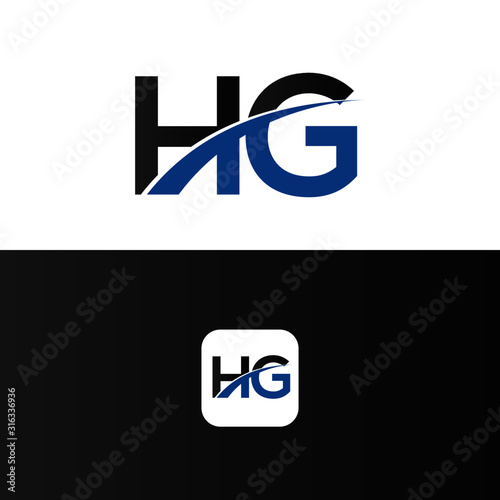 HG Logo Letter Design Template Element