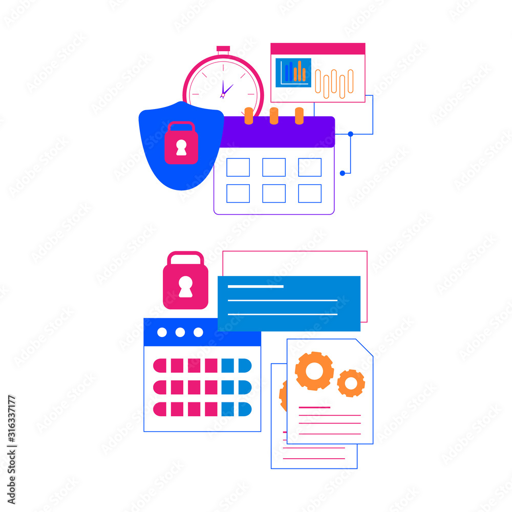 Flat design concept icons for web and mobile services and apps. Icons for web design, seo, social media and data analystic Flat design concept icons for web and mobile services and apps. Icons for web design, seo, social media and data analystic