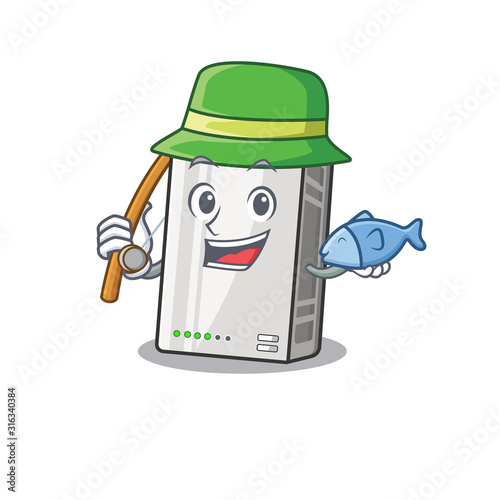 A Picture of happy Fishing power bank design