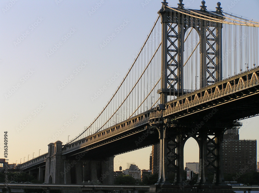 Brooklyn bridge in Manhattan, New York