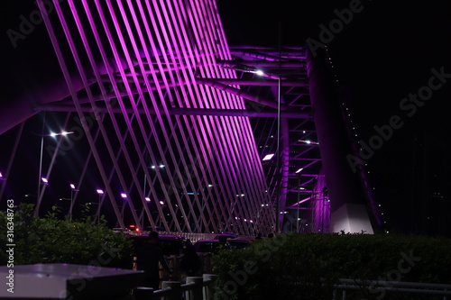 Different light of Seri Saujana Bridge