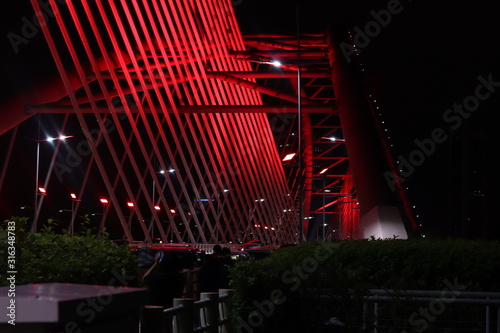 Different light of Seri Saujana Bridge