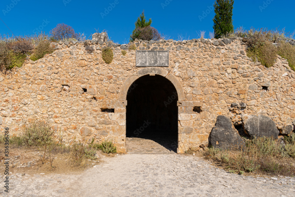 Assos castle main entrance, Kefalonia island