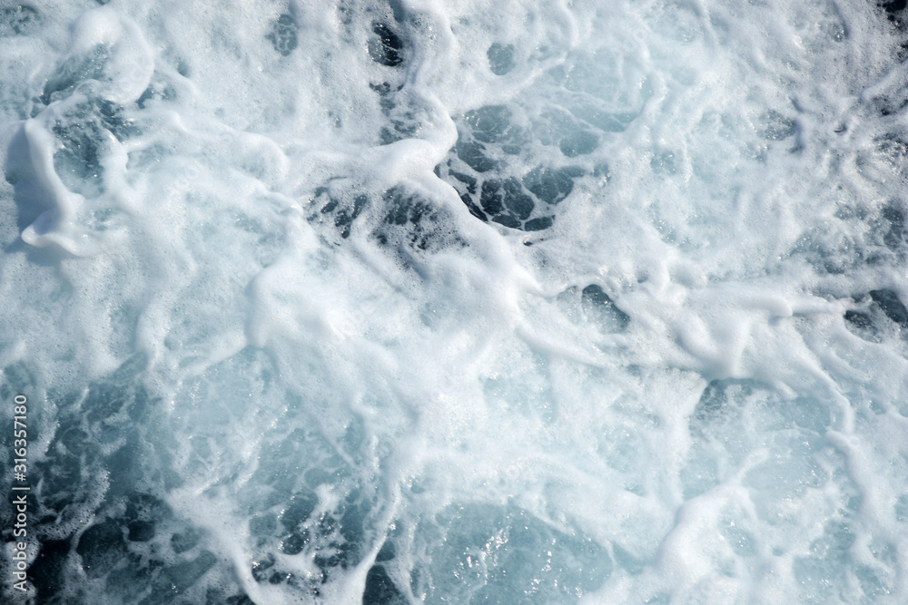 Obraz premium Bubbles foamy sea
