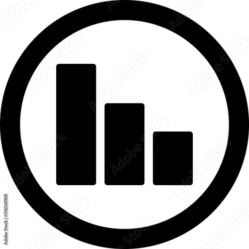 Signal icon isolated on background