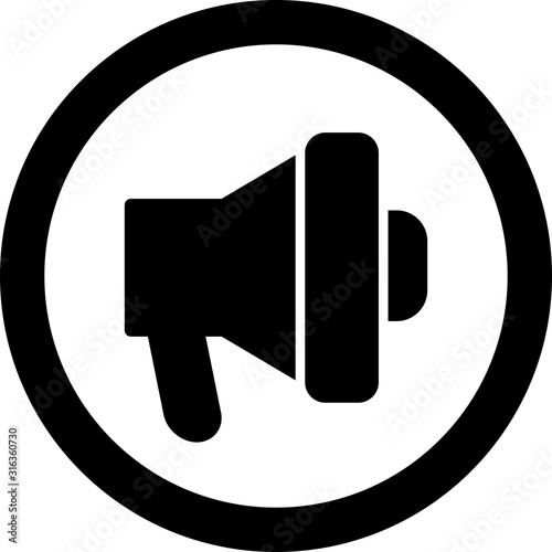 speaker icon isolated on background