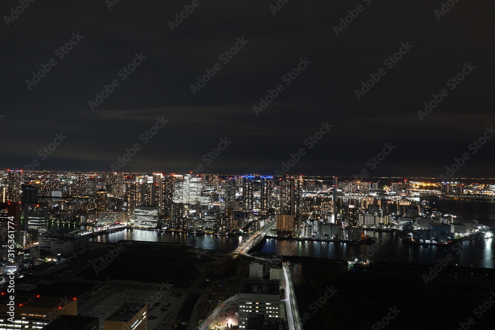 night view of tokyo