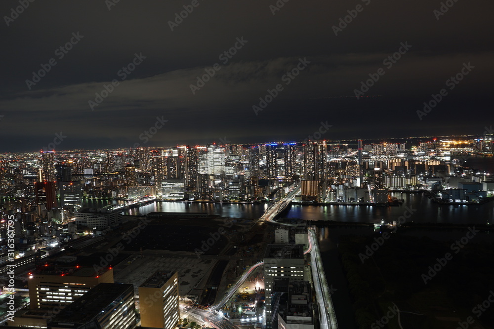 night view of tokyo