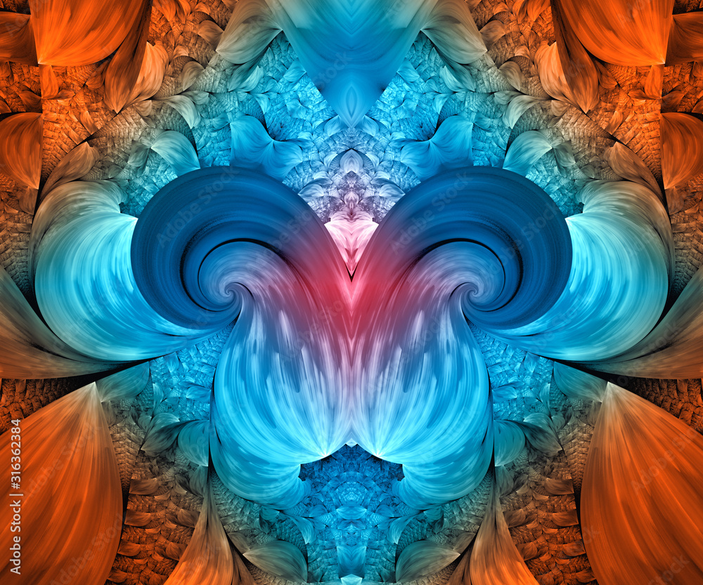 Computer generated fractal artwork - obrazy, fototapety, plakaty 