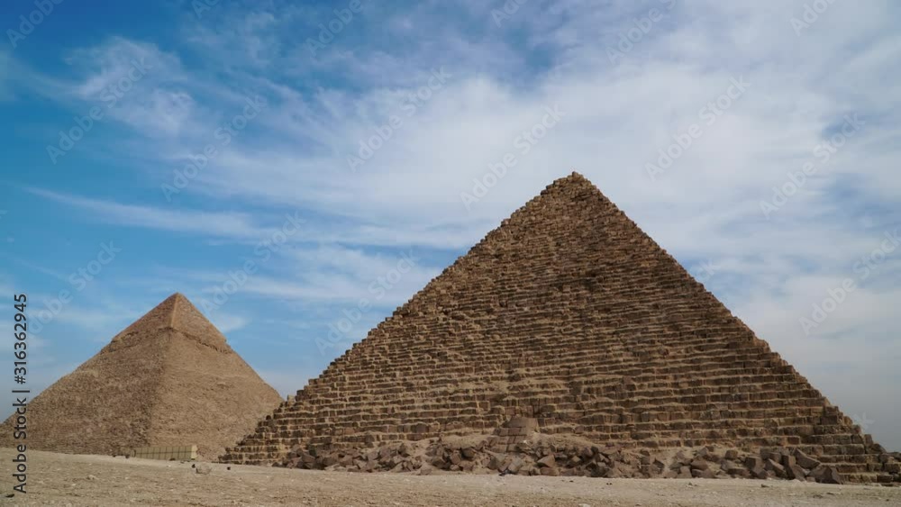 Timelapse Of The Great Pyramids In Giza Valley, Cairo, Egypt Timelapse Of The Great Pyramids In Giza Valley, Cairo, Egypt