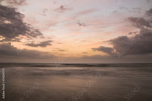 Beauty Evening Sunrise at a beach in Holland © Marius