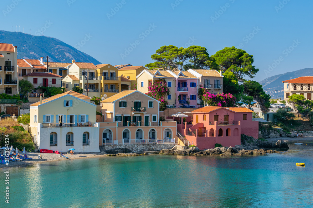 Fototapeta premium Assos village view in Kefalonia island