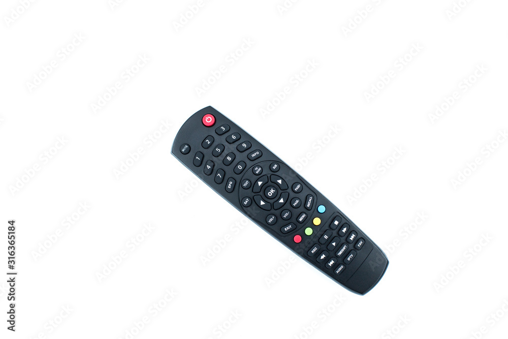 tv remote control isolated on white background tv remote control isolated on white background