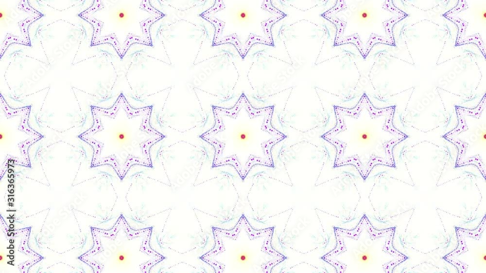 Beautiful multi-colored kaleidoscope pattern. three-dimensional abstract animation. Background. 3d render Beautiful multi-colored kaleidoscope pattern. three-dimensional abstract animation. Background. 3d render