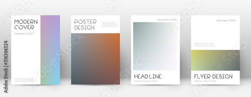 Flyer layout. Minimal captivating template for Bro