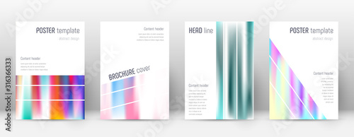 Flyer layout. Geometric memorable template for Bro