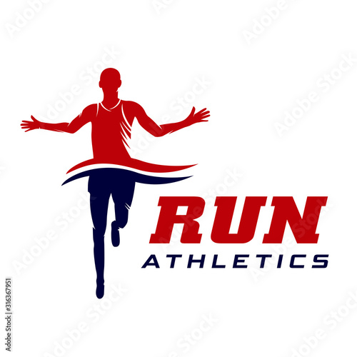 Running Logo Design, Marathon Logo, Running Club.