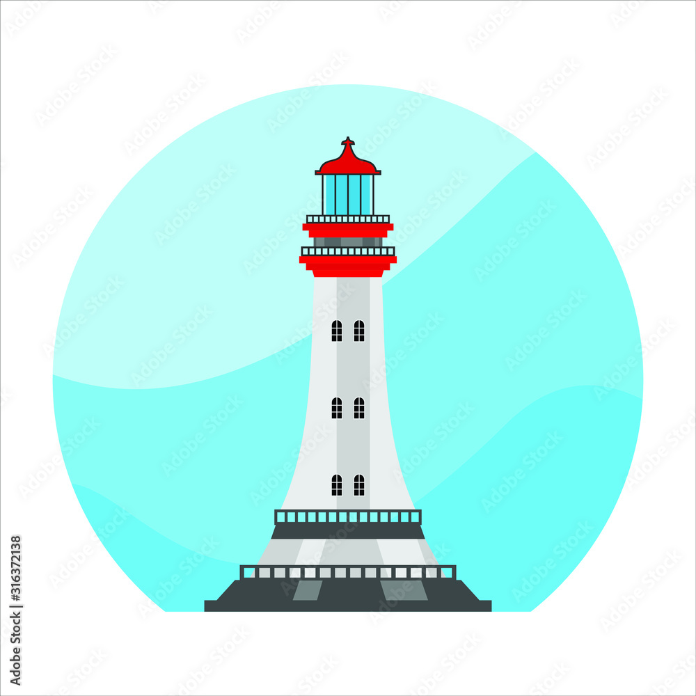 lighthouse icon vector illustration