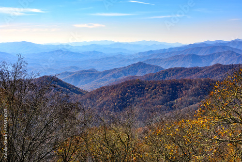 Landscape of Blue Ridge Mountains In North Carolina © Ruth P. Peterkin