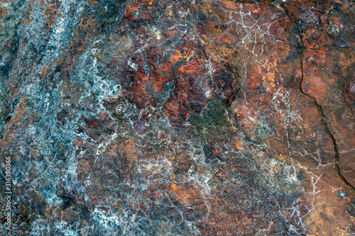 Natural texture of hematites of the Ural Mountains.