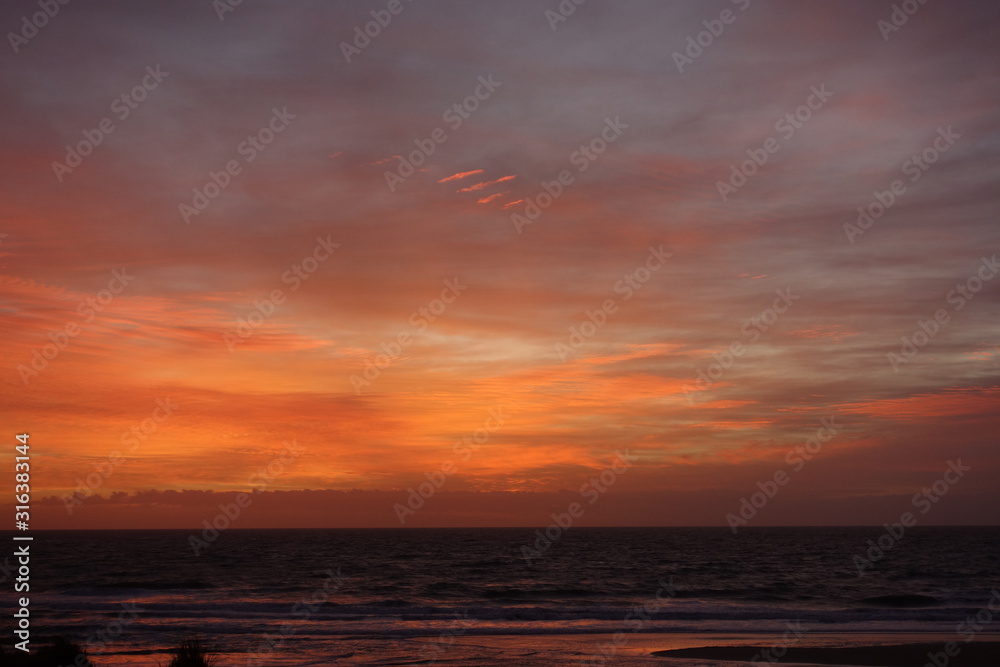 Awesome sunrising on the beginning of spring at punta del diablo, uruguay Awesome sunrising on the beginning of spring at punta del diablo, uruguay