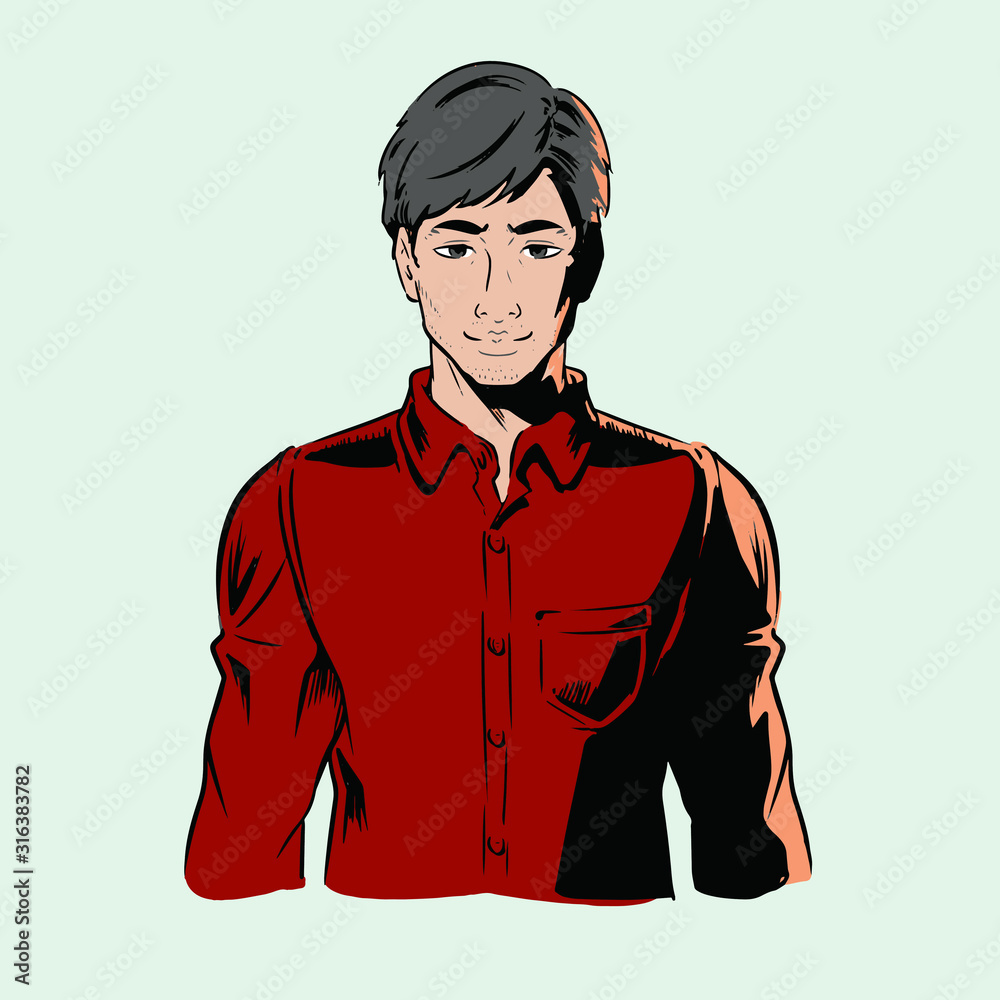 アメコミ風若い男性 Stock Vector Adobe Stock アメコミ風若い男性 Stock Vector Adobe Stock