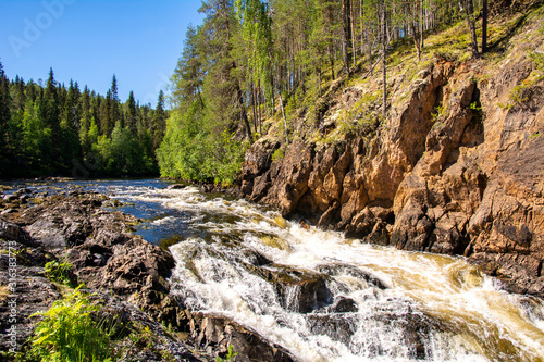 Kiutaköngäs Rapids view, Oulanka National Park, Kuusamo, Finland