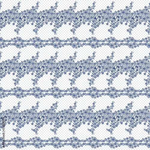 Beautiful lace knitting made into a seamless pattern