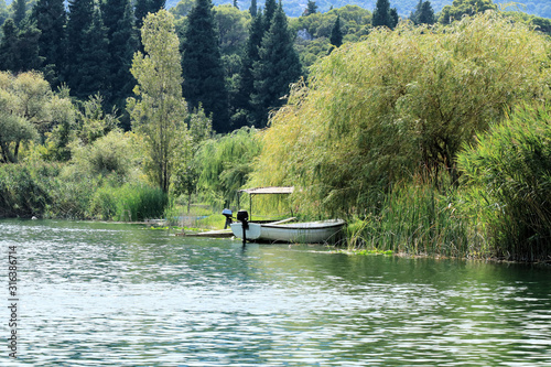 nature and water, the Bacina lakes, Croatia