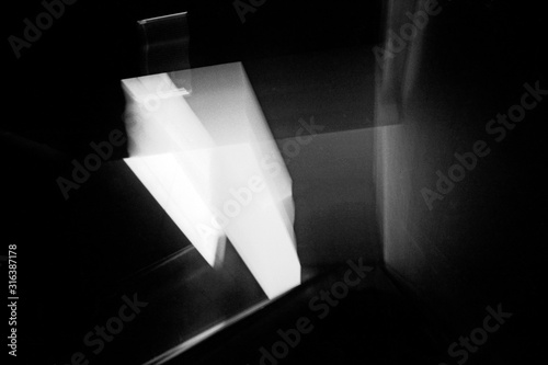 Abstract black and white photography