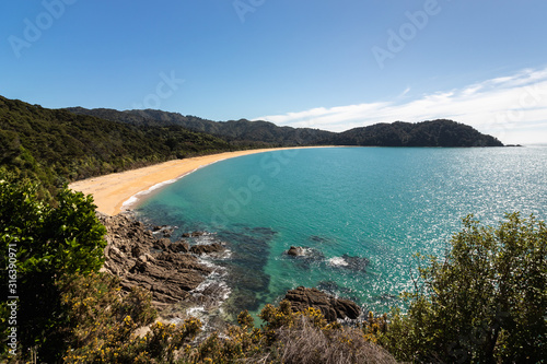 Lonely beach at Abel Tasman N.P.