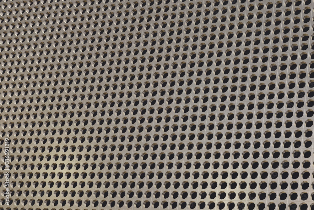 Grid texture with backlight front view. Visualization 3D render abstraction pattern, nice background.