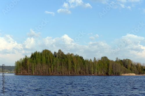 Island on the Sheksna River, Vologda Oblast. Russia photo