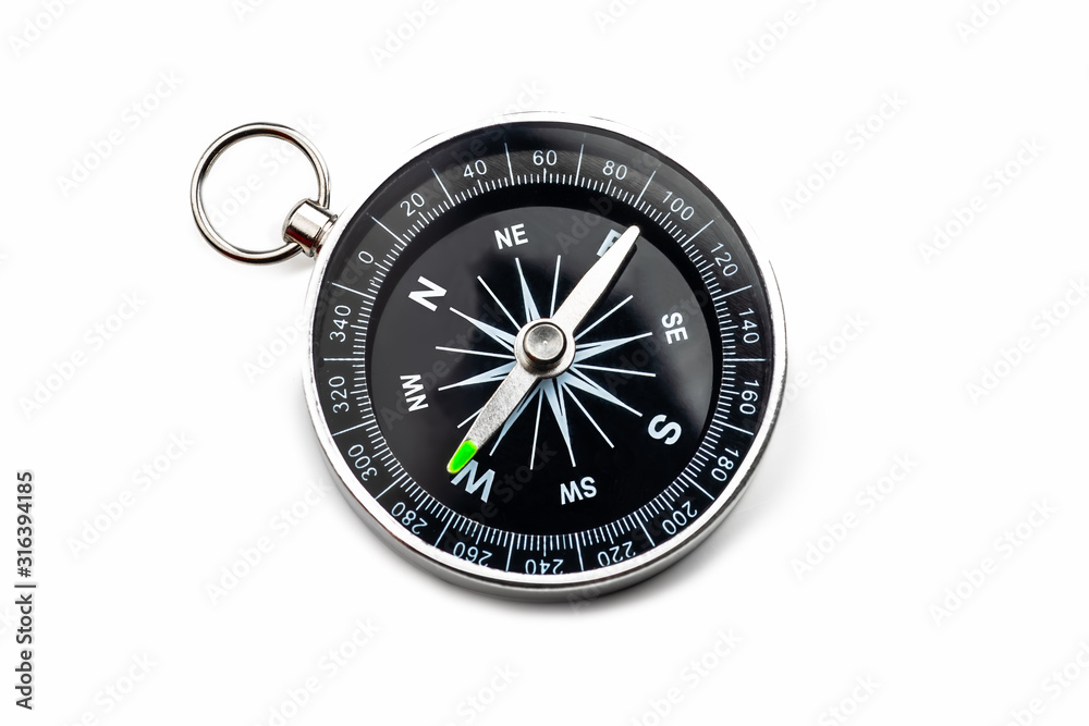 compass on white background.Isolated