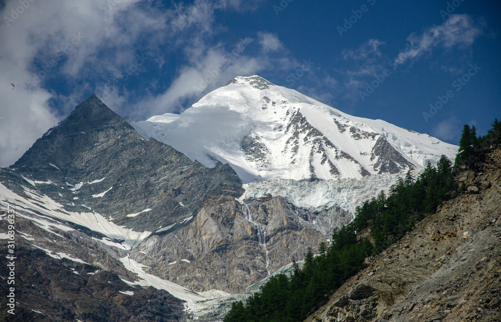 Gebirge Gletscher in der Schweiz