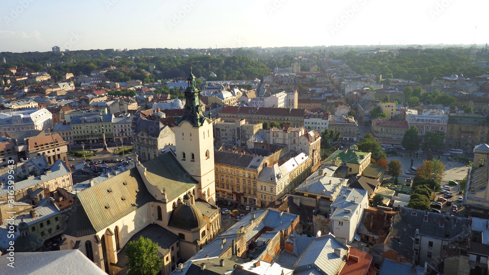 View of the old town. European Panorama