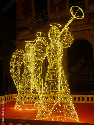 Valokuvatapetti Christmas Illuminations in Italy