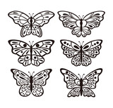 Set Of Butterflies Design