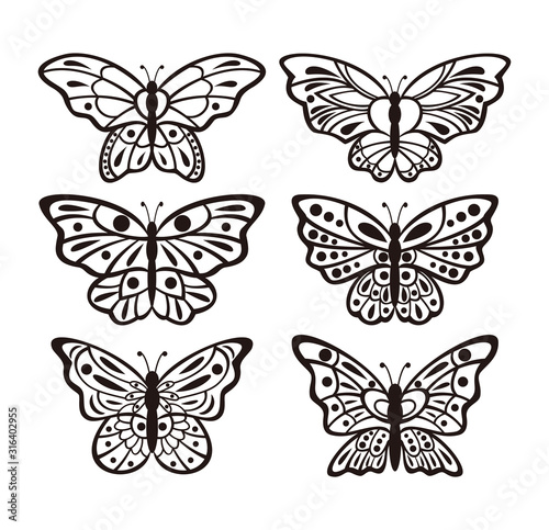 Set Of Butterflies Design © coz1421