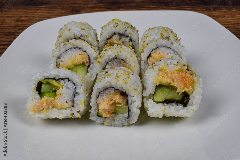 lobster sushi roll lobster sushi roll