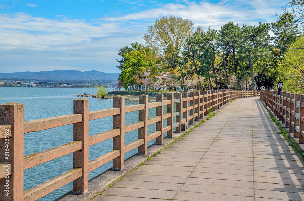 Obraz premium 滋賀 膳所城跡公園