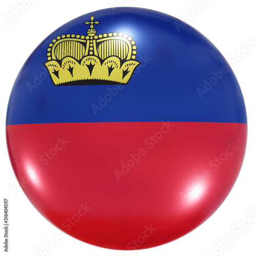 Free Download Liechtenstein national flag button - GFXLoad