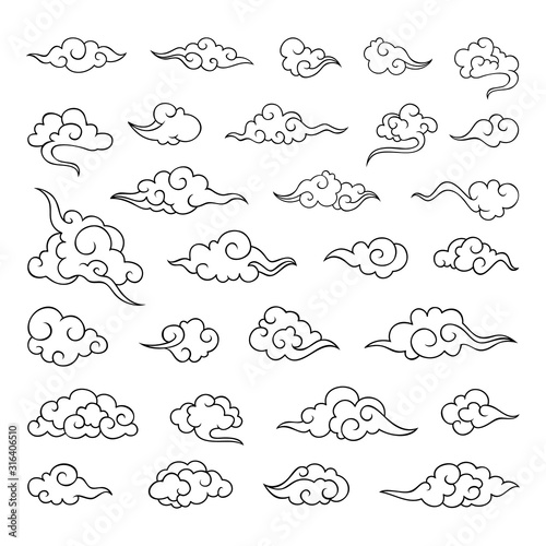 Traditional cloud ornaments in chinese © coz1421