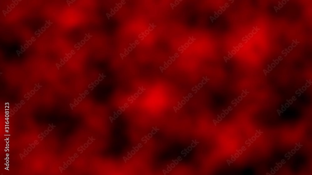 red out of blob liquid focus abstract science mystery background in a pulsing and rotating movement